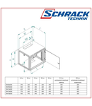 Dulap cablare structurata MONOBLOCK 19" 9U 600x500mm