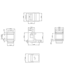 Modul cupla FO LC-Duplex/SC-Simplex, TOOLLESS LINE