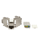 Modul RJ45 ecranat, Cat.6a, ISO/IEC 11801 AMD2,TOOLLESS LINE