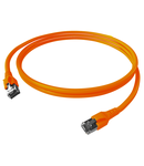 Patchcablu Cat.6a/10GB ecranat RJ45,LS0H,orange 0,5m