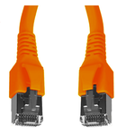 Patchcablu Cat.6a/10GB ecranat RJ45,LS0H,orange 0,5m