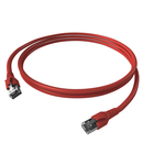 Patchcablu Cat.6a/10GB ecranat RJ45,LS0H,rosu 0,5m