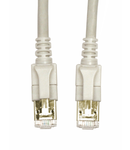 Patchcablu Cat6a cu LED ecranat RJ45 gri 10GB 3,0m