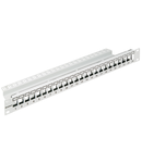 Patchpanel 19" 24 porturi(SFA)(SFB) goale,1UH,RAL7035,scurt