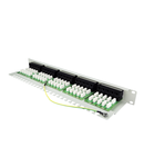 Patchpanel Cat.3 neecranat 50xRJ45U 8/4 RAL7035