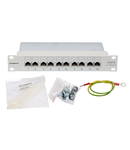 Patchpanel Cat.6 ecranat 10xRJ45G 10"