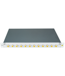 Patchpanel FO 19", 1UV, culisant, pentru 12 fibre, LC, MM