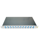 Patchpanel FO 19", 1UV, culisant, pentru 12 fibre, SC, SM