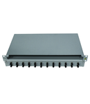 Patchpanel FO 19", 1UV, culisant, pentru 12 fibre, ST, MM