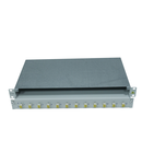 Patchpanel FO 19", 1UV, culisant, pentru 16 fibre, LC, SM