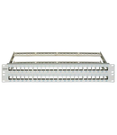 Patchpanel pt. 48 module TOOLLESS LINE, 2UH, 19", RAL7035