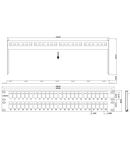 Patchpanel pt. 48 module TOOLLESS LINE, 2UH, 19", RAL7035