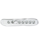 PDU 19", 8xSchuko, profil PVC 1,25U, cablu conex.2m, RAL7035