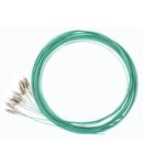 Pigtail LC, 50/125µm OM3, 2m, Easy Strip,Aqua,4buc