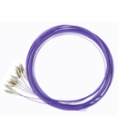 Pigtail LC, 50/125µm OM4, 2m, Easy Strip, Violet,4buc