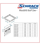 Profil latime soclu perforat + filtru 600mm