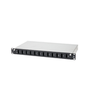 Splicebox FO gol pt 12 cuplori LC-Duplex, 1U, negru