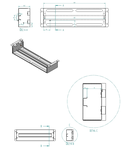 Suport 19€œ ap modular,cu plastron si masca spate,3U,RAL7035