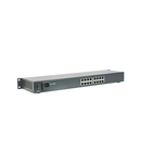 Switch 16xRJ45 10/100 (PoE), 19", Sursa externa, 120W