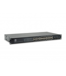 Switch 24xRJ45 + 2xSFP 10/100/1000 (PoE+), 19", 250W