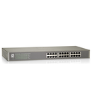 Switch 24xRJ45 10/100,silentios,f.vent,alim.int.,metal,19"