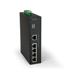 Switch 4xRJ45 (PoE+) + 1xRJ45, 126W, pentru sina DIN