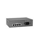 Switch 4xRJ45 10/100 (PoE+) + 1xRJ45 10/100 Uplink, 120W