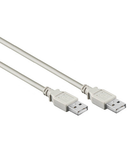 USB 2.0 A-A Cable, A male - A male, Grey, 1.8m