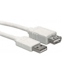 USB 2.0 A-A Extensioncable, A male - A female, Grey, 5m