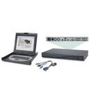 APC 2x1x16 Digital KVM with APC 17" Rack LCD and Server Module Bundle