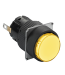 Lampa pilot rotunda Ø16 - IP65 - galbena - LED 24VDC integr. polariz - conector