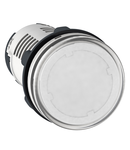 Lampa pilot rotunda Ø 22 - transparent - LED - 24 V integral - conectori rapizi