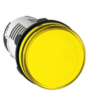 Lampa Pilot Rotunda Ø 22 - Galben - Led Integral - 24 V - Conectori Faston