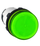 Lampa Pilot Rotunda Ø 22 - Verde - Baza Ba 9S - = 250 V - Borne Clema-Surub