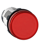 Lampa Pilot Rotunda Ø 22 - Rosu - Led Integral - 24 V - Conectori Faston