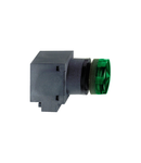 round pilot light Ø 22 - IP 40 - green - bulb BA 9s - 230 V - screw clamp