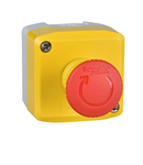 yellow station - 1 red mushroom head pushbutton Ø40 turn to release 1NC