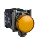 Lampa Pilot Completa Portocalie Ø 22, Lentila Simpla, Bec Ba9S 220 - 240 V