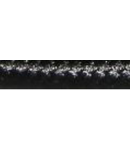 Cordon flexibil 2x0.5 izolatie cu manta textila decorativa Negru sepia-rola 30ml
