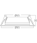 FATON 3W LED BACKLIGHT Spot tip DOWNLIGHT 3000K