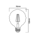 Sursa de iluminat, bec FILAMENT FL95 4W E27 ADVANCE 2200K