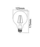 Sursa de iluminat, bec FILAMENT G125 6W E27 ADVANCE 2200K