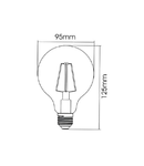 Sursa de iluminat, bec FILAMENT GLOBE G95-SOFT 7W E27 ADVANCE 3000K