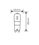 Sursa de iluminat, bec G9 DİMMABLE 3W ADVANCE 6500K