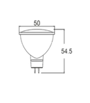 Sursa de iluminat, bec MR16 5W GU5.3 ADVANCE 6500K