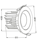 COB 30W Spot tip DOWNLIGHT 3000K