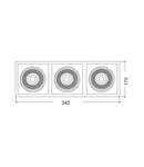 COB 3x30W Spot tip DOWNLIGHT SHOPLINE 3000K