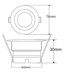 MINICOB 5W Spot tip DOWNLIGHT 3000K