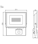 Proiector-SC-SENSOR 50W SMD 3000K