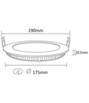 SMD-CRD 15W PANEL 3000K